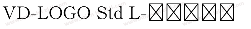 VD-LOGO Std L字体转换